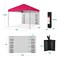 Best Choice Products 10x10ft Easy Setup Pop Up Canopy, Portable Tent w/ Side Wall, 1-Button Push, Case